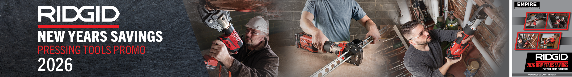 ridgid new years savings press tool promo q1 2026