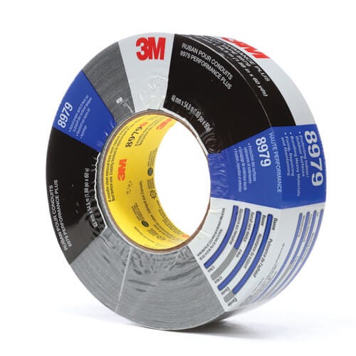 3M™ 00048011539188 Performance Plus Duct Tape, 54.8 m L x 48 mm W, 12.1 mm thick, Rubber Adhesive