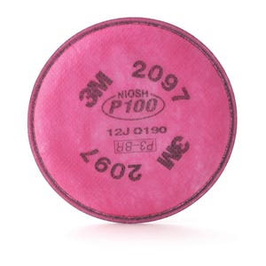 3Mâ„¢ 7000029657 Particulate Filter 2097 with Nuisance Level Organic Vapor Relief, for use with 3Mâ„¢ 5000 Series Reusable Respirators