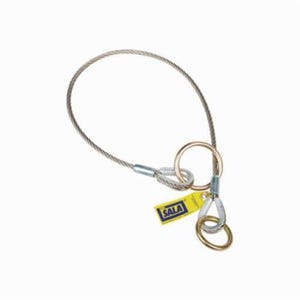 3M™ DBI-SALA® 5900550 Pass-Thru Cable Tie-Off Adaptor, 4 ft L, Stainless Steel, Gray/Silver