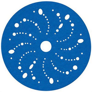 3Mâ„¢ 51131361621 Hookitâ„¢ Blue Abrasive Disc, Multi-Hole Pattern