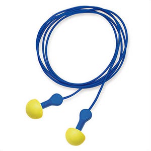 3Mâ„¢ 7000127179 E-A-Râ„¢ Noise Reduction Earplugs, 25 dB Noise Reduction, Pod Shape, ANSI S3.19-1974, Reusable, Corded Design