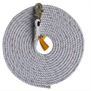 3M™ DBI-SALA® 1202794 Rope Lifeline with Snap Hook, 310 lb Load, 50 ft L