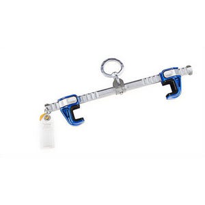 3M™ DBI-SALA® 2104710 Fall Protection, for use with I-Beam, Aluminum/Stainless Steel, Blue