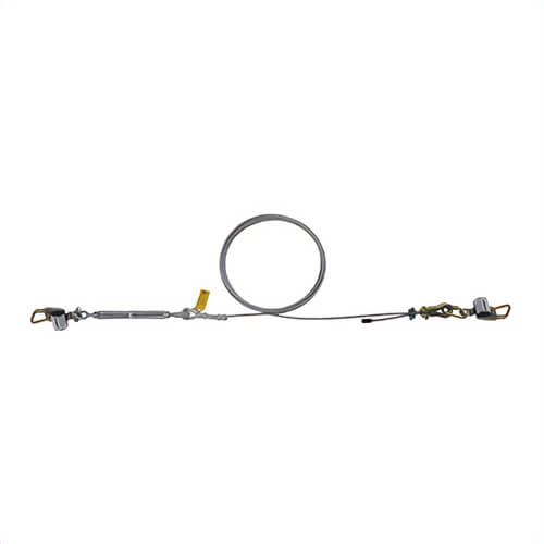3M™ DBI-SALA® 7403100 SecuraSpan™ Temporary/Portable Lifeline Assembly, 310 lb Load, 100 ft L, OSHA 1910.66/1926.502