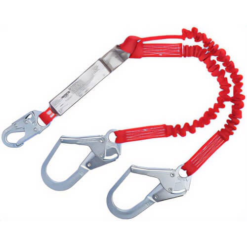 3M™ Protecta® 1342125 Tie-Off Stretch Web Shock-Absorbing Lanyard, 6 ft