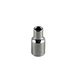 Klein® 65808 Socket, Imperial, Hex Drive, 1/2 in Drive, Standard Socket, 15/16 in Socket, 1-3/8 in OAL