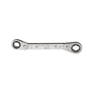 Klein® 68238 Box Wrench, Measurement System: SAE, Offset/Ratcheting/Reversible/Spline Wrench, 1/2 x 9/16 in Wrench Opening, 6 points, 6-3/4 in OAL