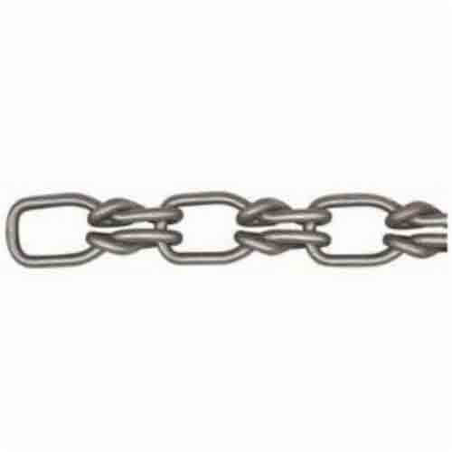 Acco® 250321001 Chain Weldless Double Loop/Straight Link #1/0 100 ft Box 265 lb Carbon Steel Zinc Plated, Per Foot