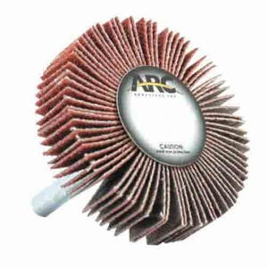 ARCâ„¢ 11365 80G Coated Flap Wheel, 3 in dia Wheel, 1/2 in W Face, 1/4 in dia Shank, 80 Grit, Medium, Aluminum Oxide Abrasive