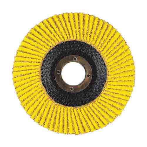 ARC™ PREDATOR™ 71-10828AF Closed Coated Abrasive Flap Disc, 4-1/2 in dia Disc, 7/8 in Center Hole, Ceramic Abrasive, Type 29 Disc