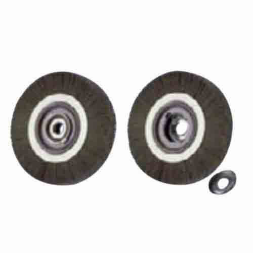 Pferd 81127 Medium Face Wheel Brush with (2) 1/2 x 1/4 in Keyways, 8 in dia Brush, 1-1/16 in W Face, 0.012 in dia Crimped Filament/Wire