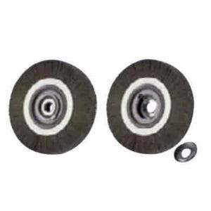 Pferd 81127 Medium Face Wheel Brush with (2) 1/2 x 1/4 in Keyways, 8 in dia Brush, 1-1/16 in W Face, 0.012 in dia Crimped Filament/Wire