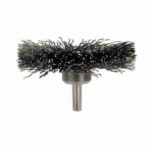 Pferd 82900 Wheel Brush, 3 in dia Brush, 5/8 in W Face, 0.014 in dia Crimped Filament/Wire
