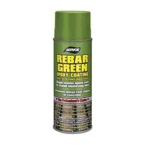 Aervoe® 156 Epoxy Coating, 16 oz Aerosol Can, Rebar Green, 44 sq-ft/can Coverage, 75 hr Curing, 60 to 80°F,