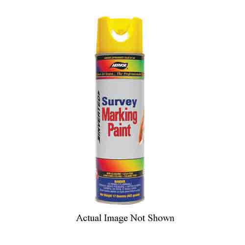 Aervoe® 203 Survey Marking Paint, 20 oz Aerosol Can, Blue, 740 Linear ft Coverage, 8 hr Curing, 50 to 90°F, 