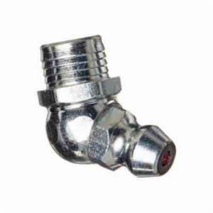 Alemite® 1744-B1 65° Drive-In Grease Fitting, 49/64 in OAL, 9/32 in L Shank, Steel, Trivalent Zinc Plated
