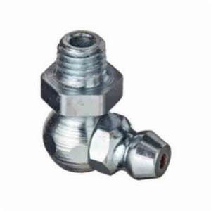 Alemite® 1911-B1 90° Thread Forming Grease Fitting Zerk, 1/4-28 SAE-LT Male Taper Thread, 3/4 in OAL, 13/64 in L Shank, Steel
