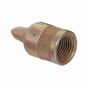 Alemite® 314150 Flush Style Midget Nozzle Coupler, 1/8 in Female NPTF Thread, 1 in OAL, Steel, Zinc Clear