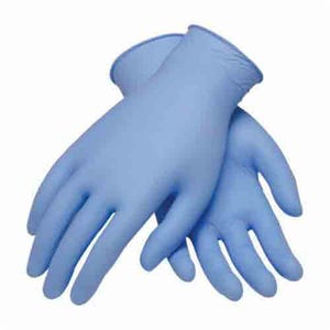 PIP® Ambi-Dex® Turbo 63-332/S Disposable Gloves, S, Nitrile, Blue, 9.4 in L, Powdered, Textured Grip, 5 mil Thick