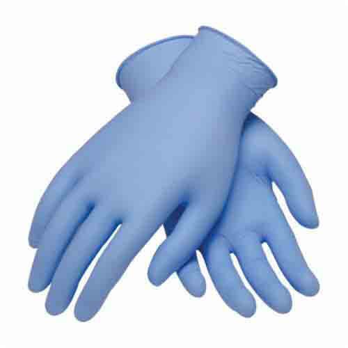 PIP® Ambi-Dex® Overdrive 63-336PF/M Heavy Duty Premium Disposable Gloves, M, Nitrile, Blue, 10 in L, Non-Powdered, Textured Grip