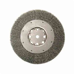 Weiler® 01544 Anderson Medium Face Wheel Brush, DMX Series, 6 in dia Brush, 3/4 in W Face, 0.014 in dia Crimped Filament/Wire