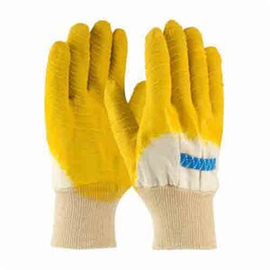 PIP® Armor® 55-3271 Men's General Purpose Gloves, Fabric/Work, Clute Cut/Straight Thumb Style, L, Cotton/Natural Rubber Latex Palm