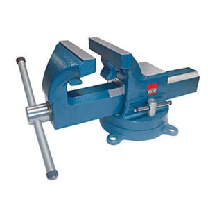 Bessey® BV-DF5SB Industrial Bench Vise, 6-1/2 in Jaw Opening, 5 in W Jaw, 3 in D Throat