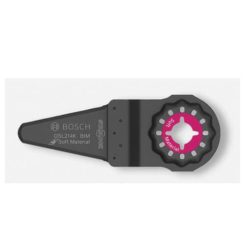 Bosch OSL214K Starlock® Caulk Knife Blade, 2-1/4 in, Use with Ois® Compatible Tools, High Carbon Steel, Black