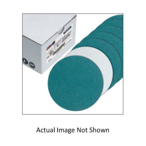 CGW® 52714 R205 Flexible Premium PSA Coated Abrasive Disc with Grinding Aid, 5 in dia Disc, 36 Grit, Very Coarse Grade, Zirconia Alumina Abrasive