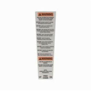 CM® 40975 Warning Label, Use with 4060 and 4047 Lever Chain Hoist