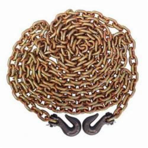 CM® 639038GGC16 Transport Chain Assembly with Eye Grab Hook, 3/8 in Trade, 6600 lb Load, 70 Grade, 16 ft L