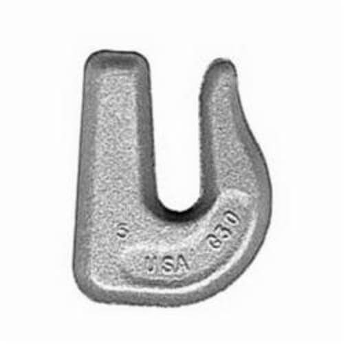 CM® 90300 Weld-On Grab Hook, 30 Grade, 1900 lb Working Load Limit, 5/16 in, Forged Steel, 2.47 in H x 2 in W
