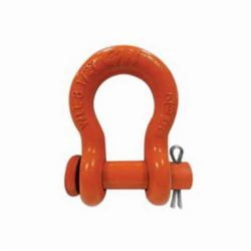 CM® M350P Super Strong Anchor Shackle, 3 ton Load, 1/2 in, 5/8 in dia Round Pin, Orange Powder Coated