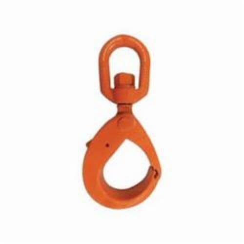 CM® M676005 Herc-Alloy® Latchlok® Hook, 9/32 in Trade, 4300 lb Load, 100 Grade, Bushing Swivel Attachment, Steel Alloy