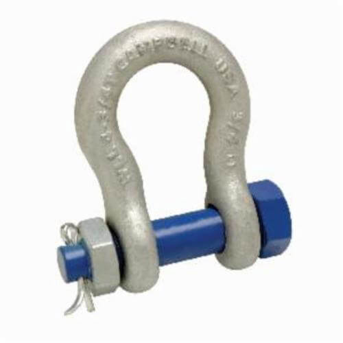 Campbell® T5391235 999-G Anchor Shackle, 4.75 ton Load, 3/4 in, 7/8 in dia Bolt Pin, Galvanized