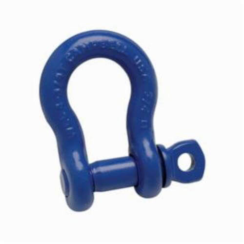 Campbell® 5411405 419-S Anchor Shackle, 6.5 ton Load, 7/8 in, 1 in dia Screw Pin, Painted