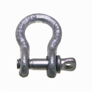 Campbell® 5410635 Anchor Shackle, 1 ton Load, 3/8 in, 7/16 in dia Screw Pin, Galvanized