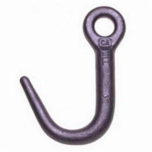 Campbell® 5616215 Style A J-Hook, 2250 lb Load, 80 Grade, Eyelet Attachment, Forged Alloy Steel