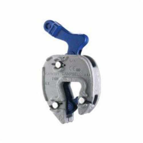 Campbell® 6423905 GX Series Plate Clamp with Chain Connector, 1 ton Load, 1/16 to 3/4 in Jaw Opening, Forged Alloy Steel