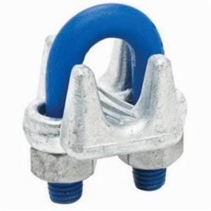 Campbell® 6990434 1000-G Wire Rope Clip, 1/4 in Cable, Forged Carbon Steel, 2 Clips