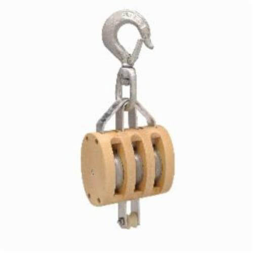 Campbell® 7208534 3003G Triple Regular Shell Block, Manila Rope Cable, 1/2 in, 1800 lb Load, 3/8 in ID x 2-1/4 in OD