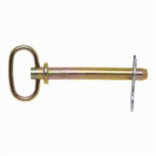 Campbell® T3899720 Hitch Pin, 5/8 in dia, 4 in L Usable, Forged Steel, Zinc Plated with Yellow Chromate
