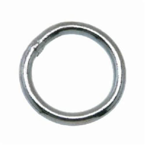 Campbell® T7661361 Welded Ring, 0.26 in Wire, 2-1/2 in ID, 200 lb Load, Steel, Zinc Plated