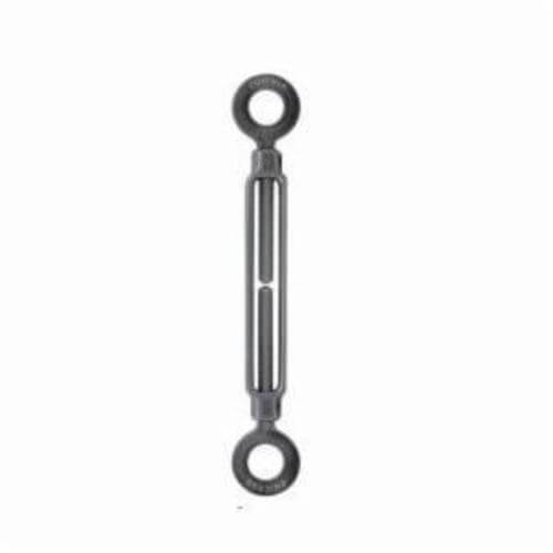 Chicago Hardware 01255 3 Class D Turnbuckle, Eye/Eye, 1/4 in Thread, 500 lb Working, 4 in Take Up, 8 in L Close, Drop Forged Steel