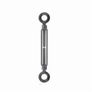 Chicago Hardware 01255 3 Class D Turnbuckle, Eye/Eye, 1/4 in Thread, 500 lb Working, 4 in Take Up, 8 in L Close, Drop Forged Steel