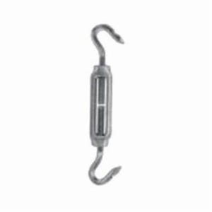 Chicago Hardware 05305 1 Midget Turnbuckle, Hook/Hook, 11902 in Thread, 36 lb Working, 1-2/8 in Take Up, 3-3/8 in L Close