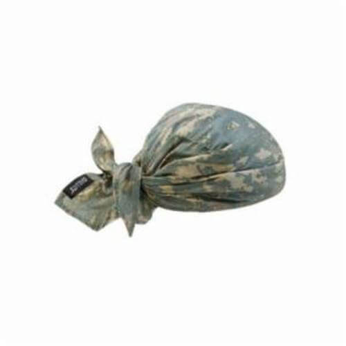 Ergodyne® Chill-Its® 12582 6710CT Evaporative Cooling Triangle Hat with Cooling Towel, Universal, Polyvinyl Alcohol, Tie Closure