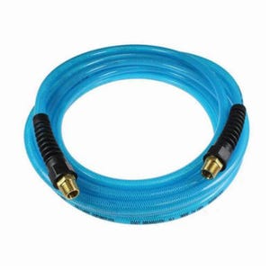 Coilhose® PFE60506T Flexeel® PFE6 Straight Air Hose with Reusable Strain Relief, 3/8 in, 3/8 in MPT Rigid, 50 ft L