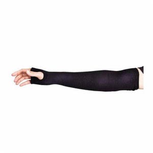 Superior Gloveâ„¢ KPXWE18T 2-Layer Sleeves with Thumbhole and STAYz-UPâ„¢ Armbands, Cut/Heat/Spark/Flame Resistant, 18 in L, Black
